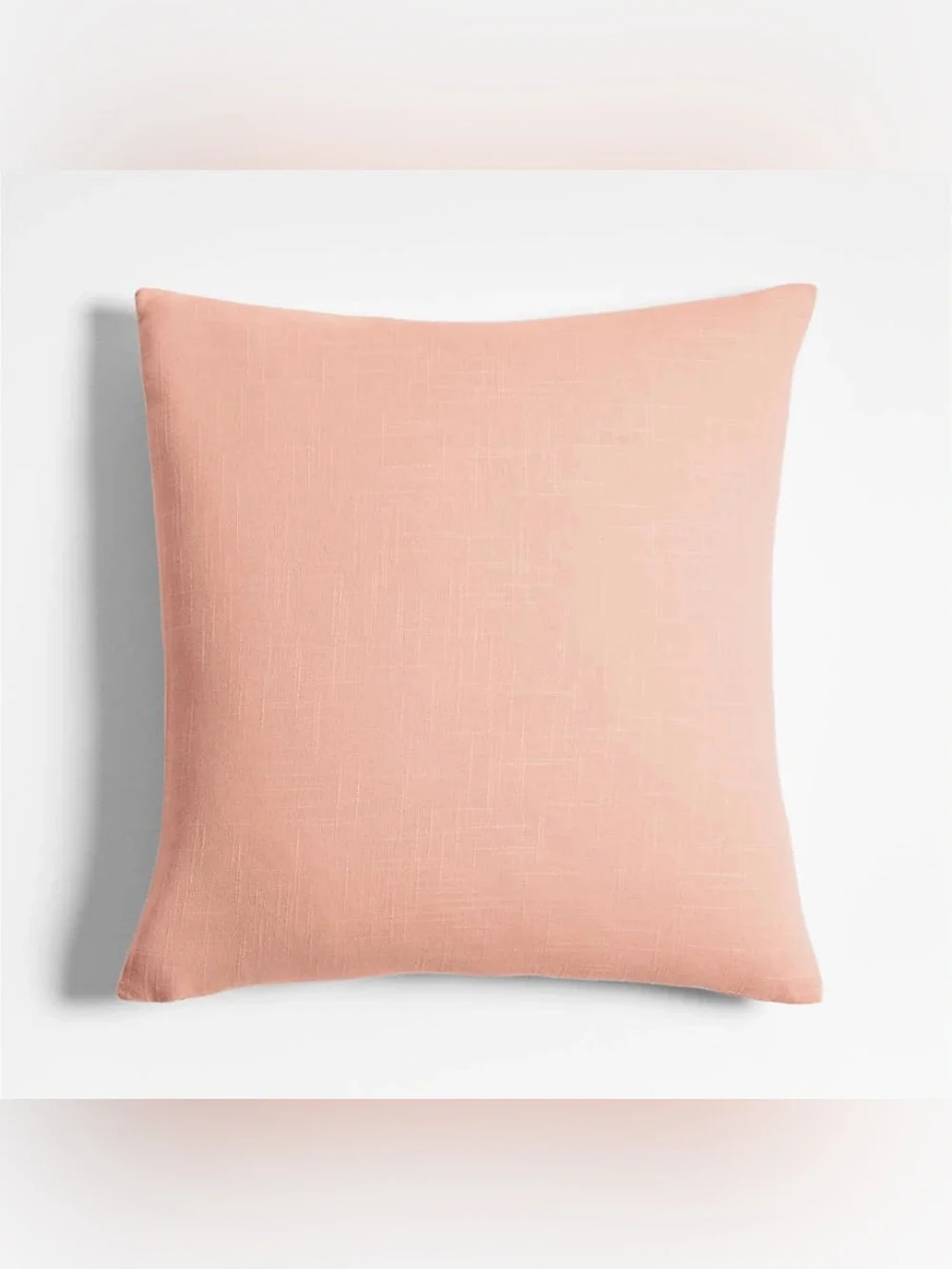 Crate & Barrel Set of 2 Organic Cotton Pillow Covers 20x20 Pink NWOT Covers Only
